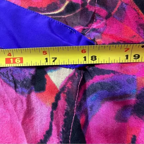 Zeugari Silk Tunic Beaded V Neck Semi Sheer Tie at Empire Waist * Runs Small * Pink Size M