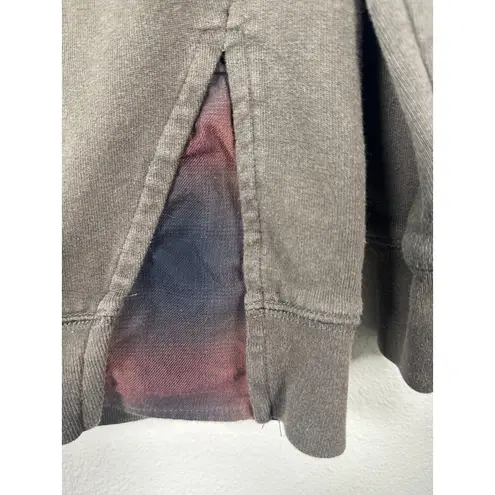 AllSaints All Saints Solo Check Sweatshirt Crewneck Flannel Green Women's Small