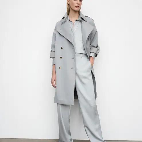 Club Monaco Club Monoco Light blue/grey Adjustable Sleeve Soft Trench
