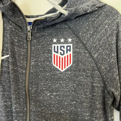 Nike  USA Soccer Women's Full Zip Gray Hoodie Sweatshirt Size S