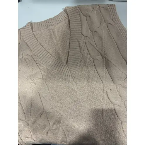 Sweater Vest Women Knitted V Neck Oversized Sweaters Sleeveless Knitwear Tank