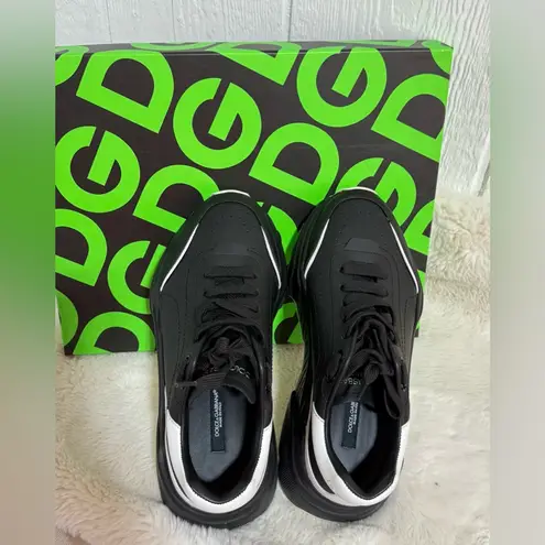 Dolce & Gabbana Black and Cream Sneakers