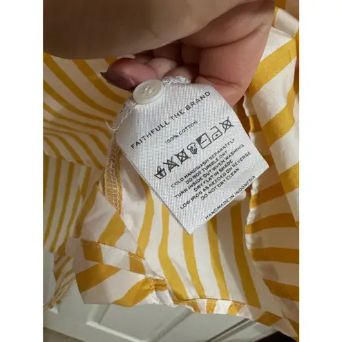 Faithfull the Brand Faithful the brand Rylen striped shirt yellow size 10 $169