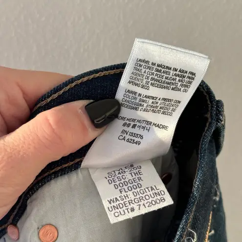 MOTHER Denim Dodger Flood Jeans in Digital Underground 27 Blue