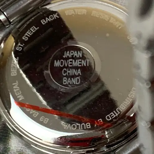 Bulova TFX by Silver-Tone Stainless Steel Watch 36t117 Crystal Markers