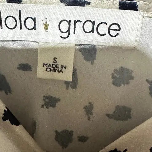 Lola Grace Cowl Neck Cream Black Ultra Mini Slip Dress Small