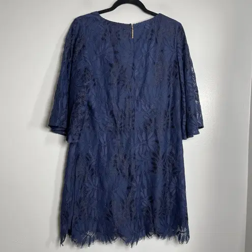 Lilly Pulitzer  Jackelin Romper Size 12 Navy Blue NEW Lace Preppy Party Beach