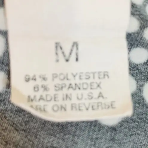 Briggs New York Stretch Cap Sleeve Ruffled Blouse Top Size Medium