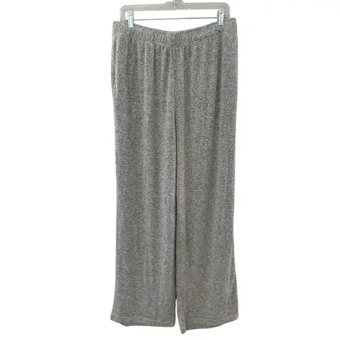 Quince Brushed Lounge Straight Leg Pants Heather Grey Size Large Gray