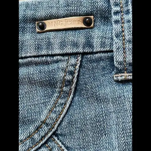 MNG Jeans Skirt Womens 6 Blue Denim Straight‎ Pencil Short Button Light Wash