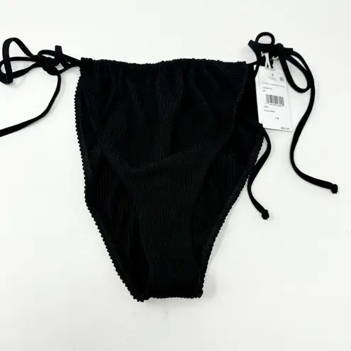 Good American  Women Black Always Fit Tiny Ties Bikini Bottom Swim Size 4X/5X