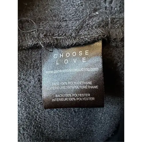 Generation Love Ari Vegan Leather Cargo with Rhinestone Buttons Skirt Black Size