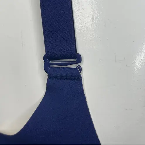 Honeylove Crossover Bra Size L Navy Blue Mesh Wireless Adjustable Convertible Size L