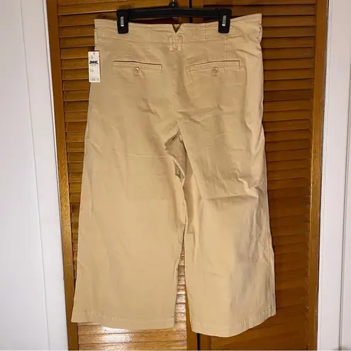 Maeve By Anthropologie Wide Leg Patch Pocket Tan Trouser Pants Women’s Size 12P