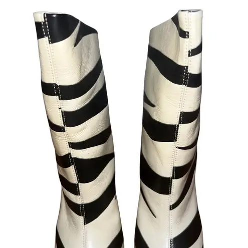 Isabel Marant NEW NIB Leebu Zebra Stripe Leather Boots