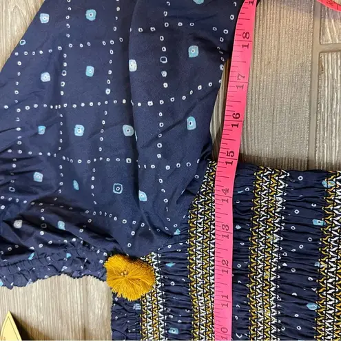 NWT Figue Peony puff sleeve smocked mini Dress sz L Size L