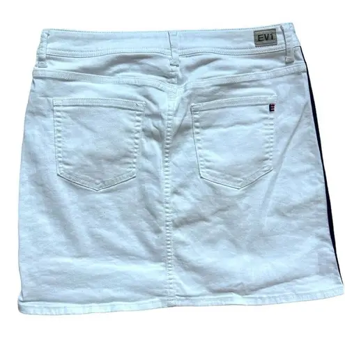 Womens Ev1 From Ellen Degeneres White Alex Laxed Vintage Denim Jean Skirt Sz 10 White