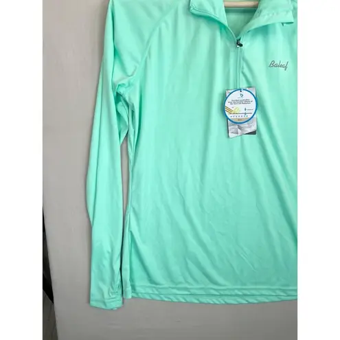 Baleaf UPF50 Plus Mint 14 Zip Long Sleeve Sports Pullover Womens Medium