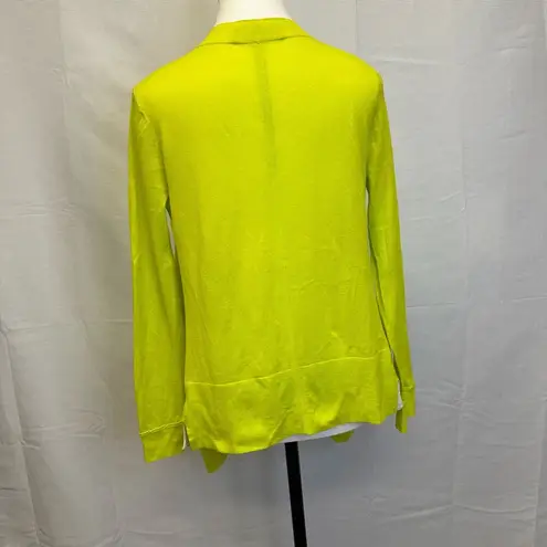 Magaschoni  New York Lime Green Open Front Cardigan XS