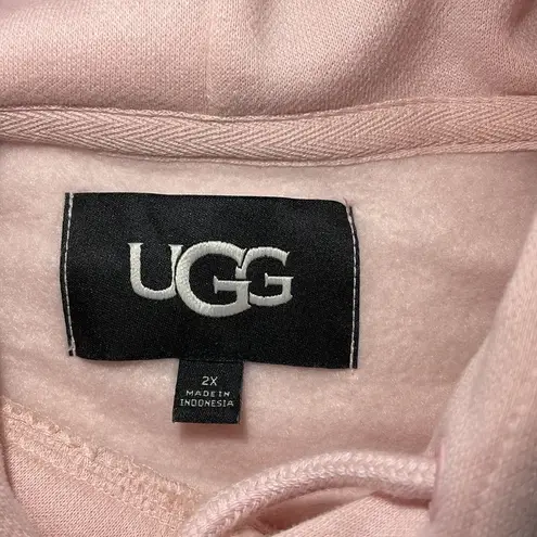 UGG  Lotus Blossom Rey Fuzzy Logo Hoodie