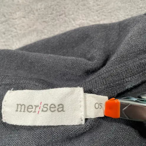 Mersea Catalina Sweater OS Grey Hoodie Casual Coastal Minimal Flowy Preppy Gray Size undefined
