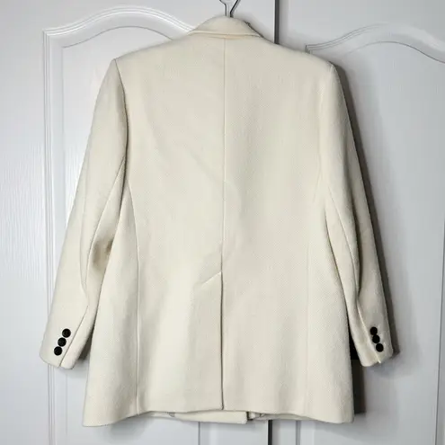 Isabel Marant Cotton Wool Blend Blazer Jacket in Ivory Size 42 (XL US) - Image 6