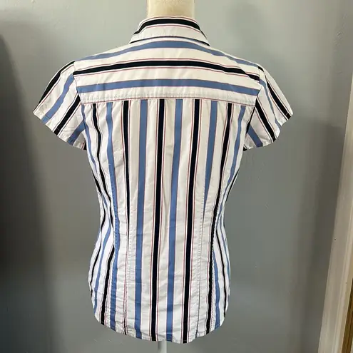 Van Heusen • striped button down cotton shirt