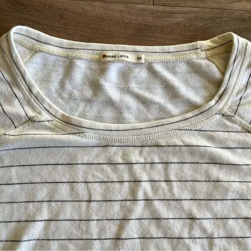 Marine layer Striped Long Sleeve Crewneck