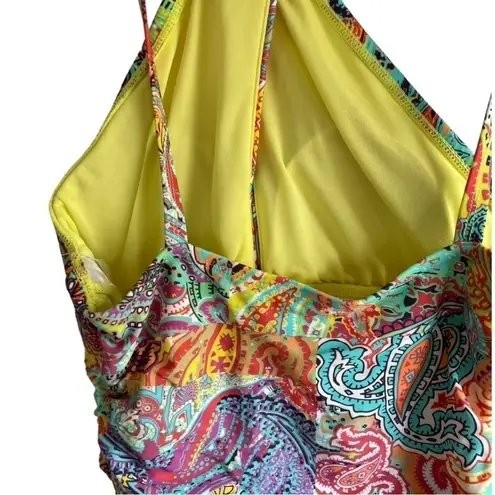 Bleu Rod Beattie New! Paisley-Print Halterneck One-Piece Swimsuit