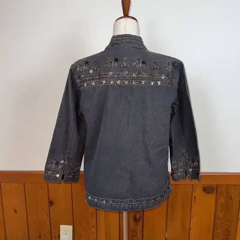 Coldwater Creek Gorgeous  Embellished Denim Jacket!