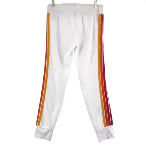 Aviator Nation  Womens Size S Joggers Sweat Pants Stretch White TINY FLAW