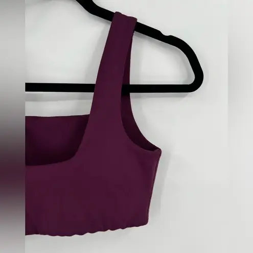 Girlfriend Collective 🆕 NWOT  Tommy Sports Bra Cropped Top Wide Strap Plum XS