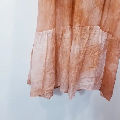 TALULAH Tie-Dye Smocked Tiered Maxi Dress