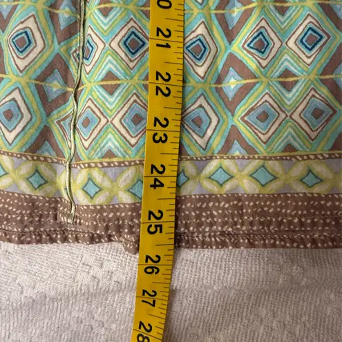 Sigrid Olsen Sigrid olsed Patterned Green and Brown Women's Skirt - Image 5