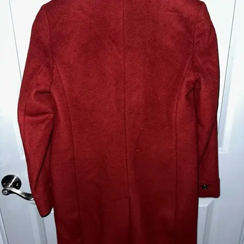 Ralph Lauren Lauren Single Breasted Red Wool Pea Coat BNWOT size 2 LAST …