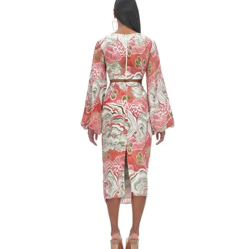 Andrea Iyamah Behati Abstract Mushroom Print Crop Top NWT Size S (6/8)