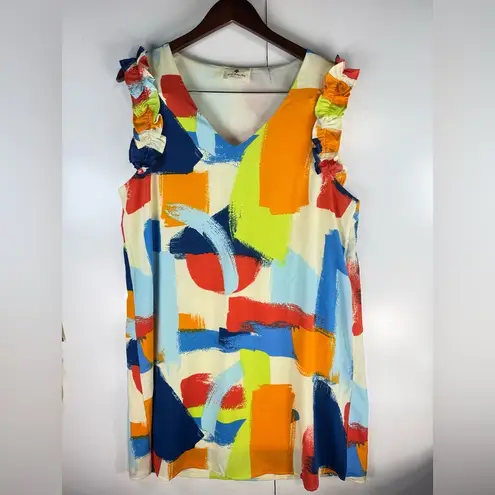 Betsey's Boutique Shop paisley midi dress with flared sleeves Orange Xl Pink