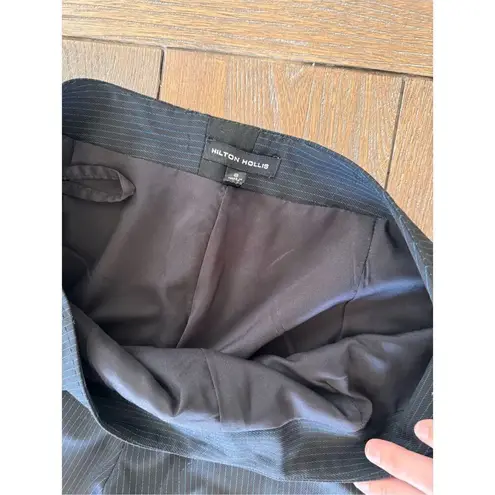 Hilton Hollis Striped Wide Leg Dress Pants Women Size 8 Gray