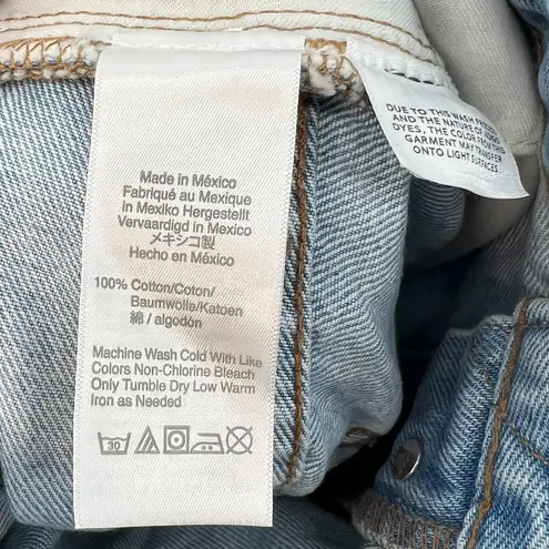 Madewell  Relaxed Denim Shorts Jean Cutoff Dunwoody Wash Blue Plus‎ Size 35