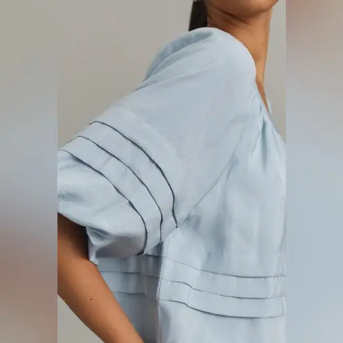 Maeve Anthropologie Short Sleeve Bubble Tiered Top