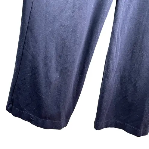 Sundry Ponte Wide Leg Navy Blue Jumpsuit 1 Small 4-6 Pockets