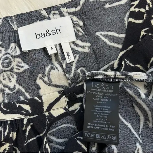 Ba&sh Sessee Floral Blouse Shirt Size Small Feminine Spring Bloomcore Chic Flowy