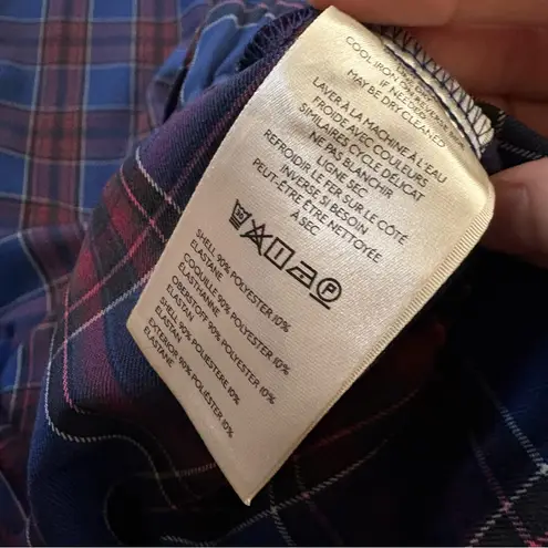 Maeve ANTHROPOLOGIE The Avery Elastic-Back Trousers Plaid Size Small NWT