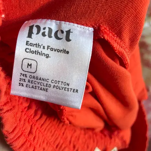 Pact Soft Organic Cotton Joggers in Size Medium Orange