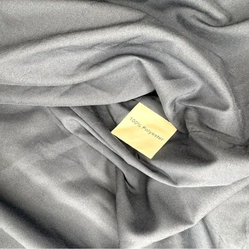 NWT Kojooin Ruffle Mock Neck Long Sleeve Floral Pleated Flowy Mini Dress Sz XXL Blue