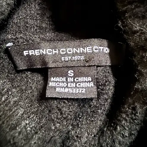 French Connection NEW  Soft Cozy High Neck Sweater Black Bell Sleeves Size Small