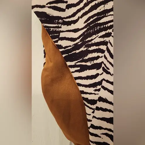 Wet Swimwear Seychelles Grecia Zebra Print Tan & Black One Piece Size Medium