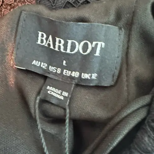 Bardot Chameleon Lace Midi Dress In Black US 8 Large