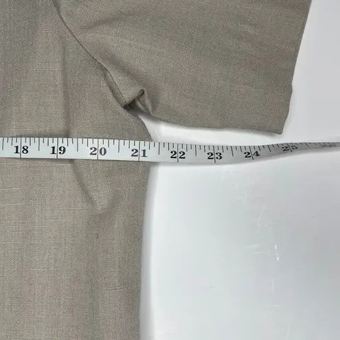 Fundamental Things Vintage Short Sleeve Blazer Jacket Size 14 Tan