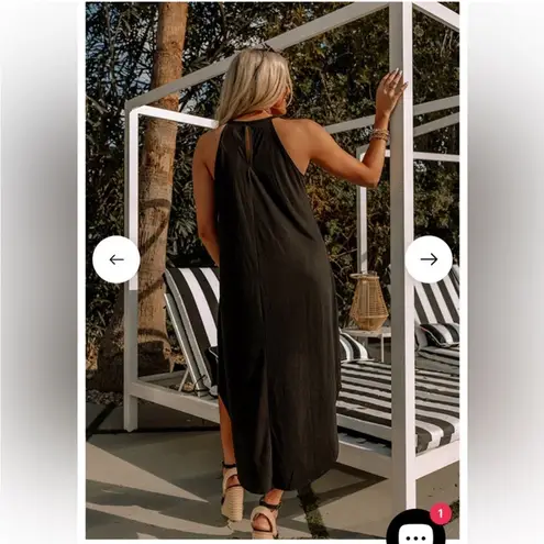 Sage green summer maxi dress Size M